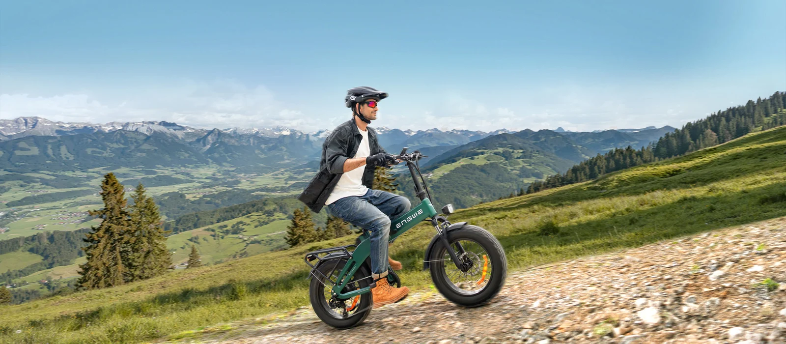 Fat bike eléctrica EP-2 al aire libre