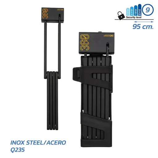 Foldable bike lock - 95cm